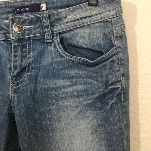 VIGOSS Womens Juniors 5 New York Boot Cut Jeans Light Wash Low Rise - Picture 5 of 14